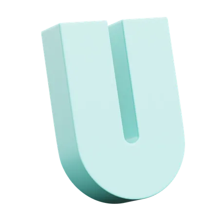 Free U Abstract Shapes  3D Icon