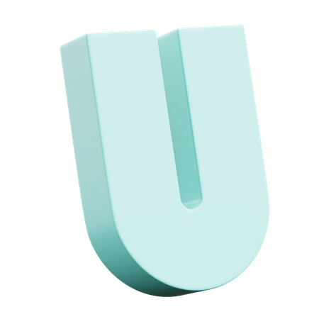 Free U abstrakte Formen  3D Icon