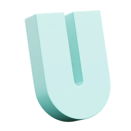 Free U formas abstractas  3D Icon