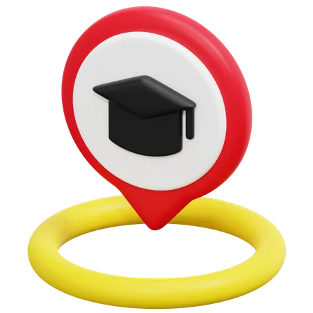 Free Ubicación educativa  3D Icon