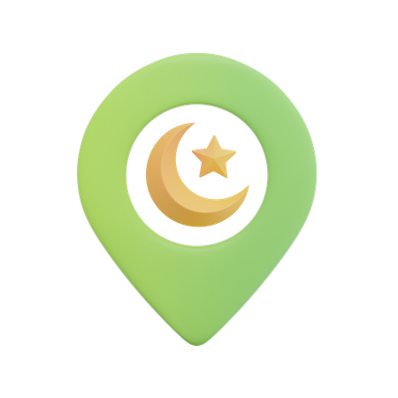 Free Ubicación de la mezquita  3D Icon
