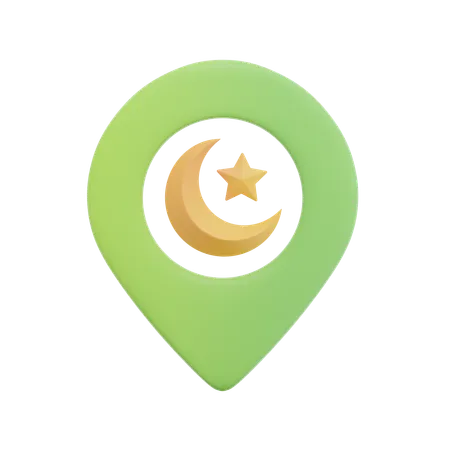 Free Ubicación de la mezquita  3D Icon
