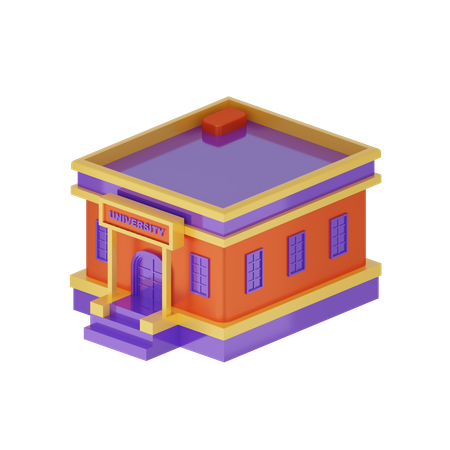 Free University  3D Icon