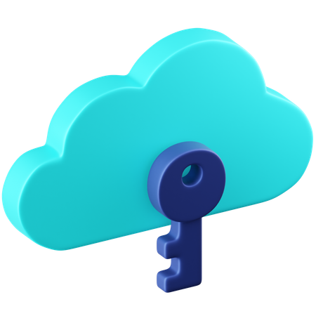 Free Unsecure Cloud  3D Icon