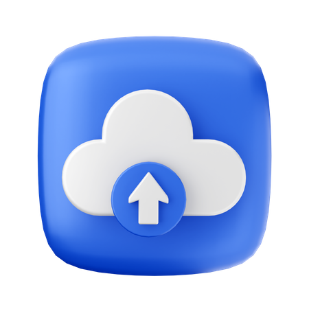 Free Cloud hochladen  3D Icon