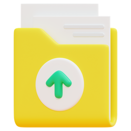 Free Upload Folder  3D Icon
