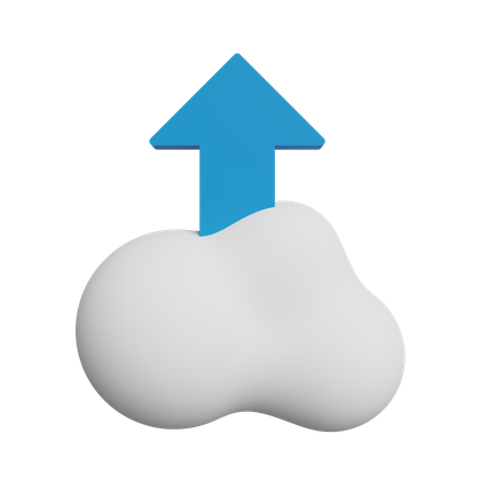 Free Upload to cloud  3D Icon