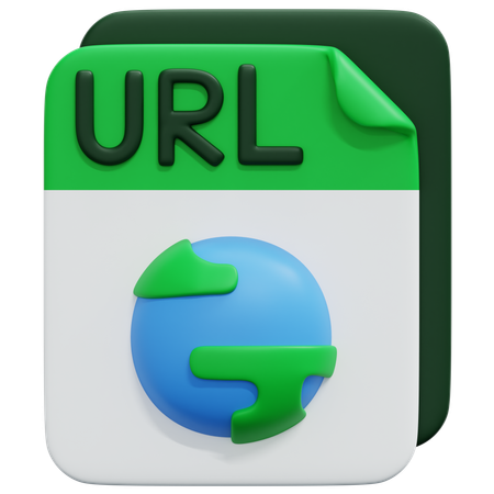 Free Url File  3D Icon