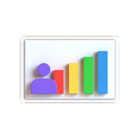 Free User Chart 3D Icon