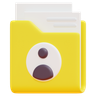 profile file folder 3d