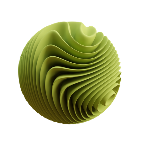 Free Sphère d'onde  3D Icon