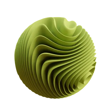 Free Sphère d'onde  3D Icon