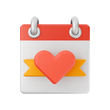 Free Valentine Calendar  3D Icon
