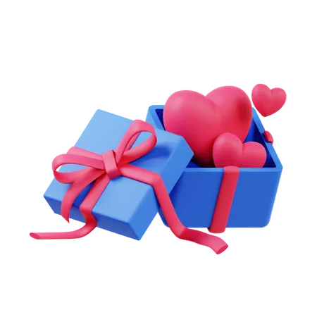Free Valentine gift 3D Illustration