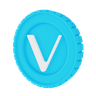 vechain logo 3d illustration
