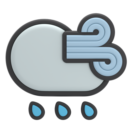 Free Pluie venteuse  3D Icon