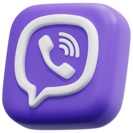 Free Viber  3D Icon