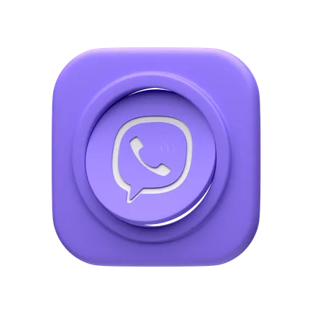 Free Viber  3D Icon