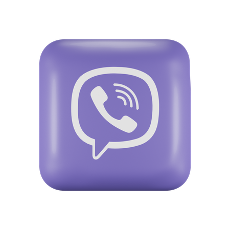 Free Viber  3D Logo