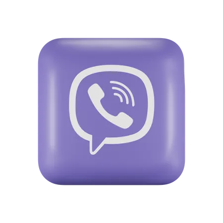 Free Viber  3D Logo