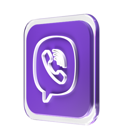 Free Viber  3D Logo