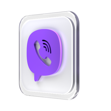 Free Viber  3D Logo