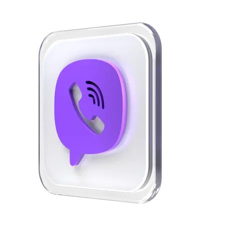 Free Viber  3D Logo