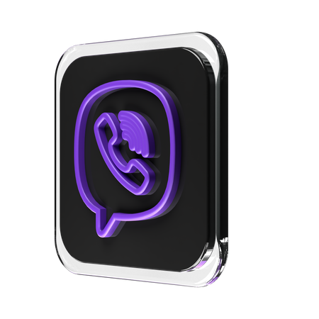 Free Viber  3D Logo