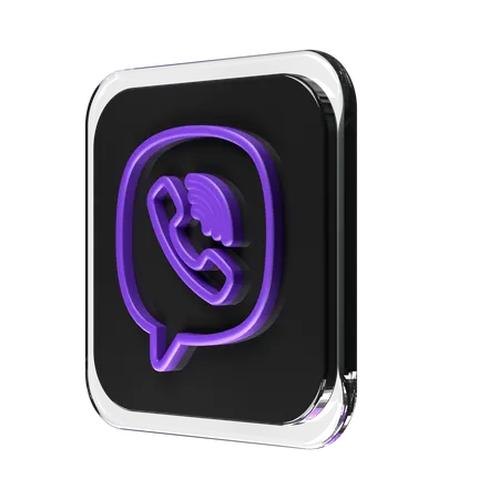 Free Viber  3D Logo