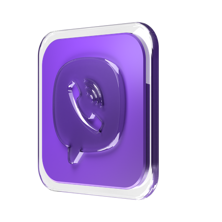 Free Viber  3D Logo