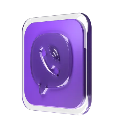 Free Viber  3D Logo