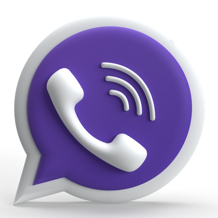 Free Viber Logo  3D Icon