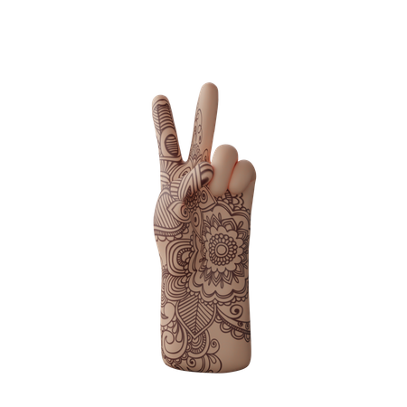 Free Victory sig with hand  3D Icon