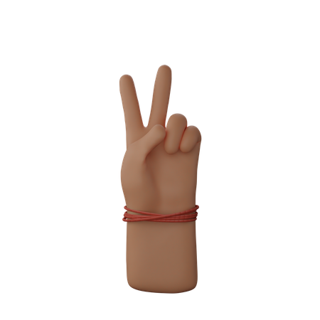 Free Victory sign  3D Icon