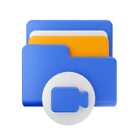 Free Videokamera-Ordner  3D Icon