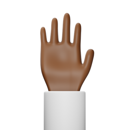 Free Handbewegung mit vier Fingern  3D Icon