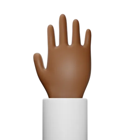 Free Handbewegung mit vier Fingern  3D Icon