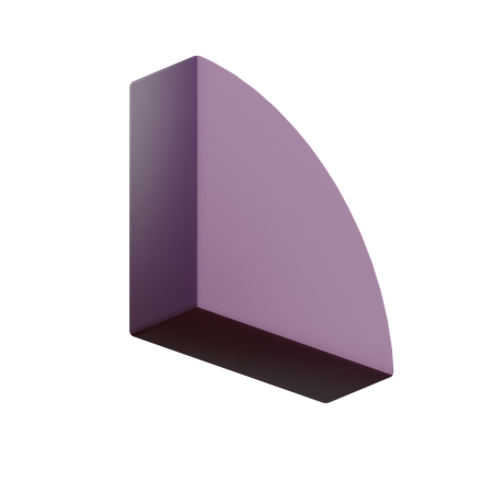 Free Viertelkreis  3D Icon