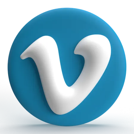 Free Vimeo  3D Icon