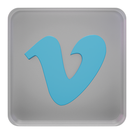 Free Vimeo  3D Icon