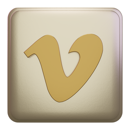 Free Vimeo  3D Icon