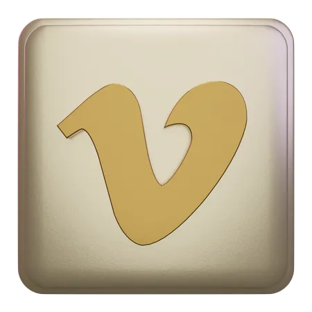 Free Vimeo  3D Icon