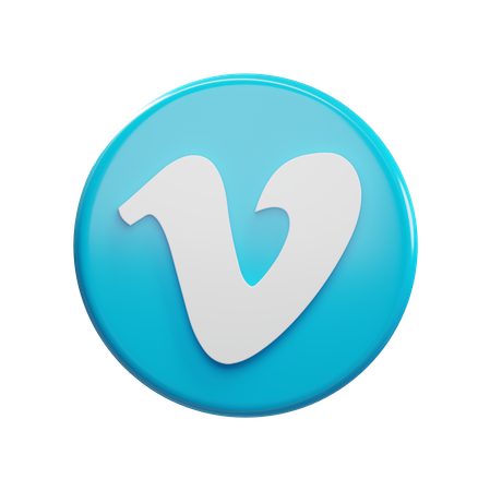 Free Vimeo  3D Icon