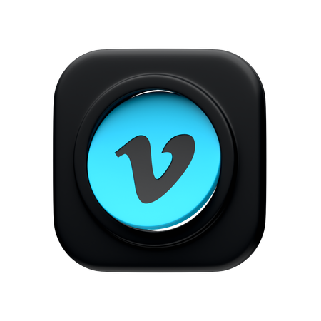 Free Vimeo  3D Icon