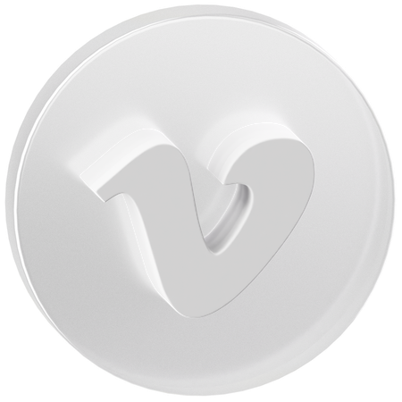 Free Vimeo  3D Icon