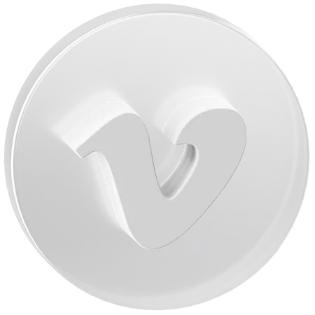 Free Vimeo  3D Icon