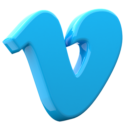 Free Vimeo  3D Icon