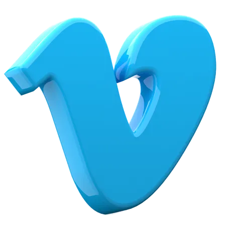 Free Vimeo  3D Icon