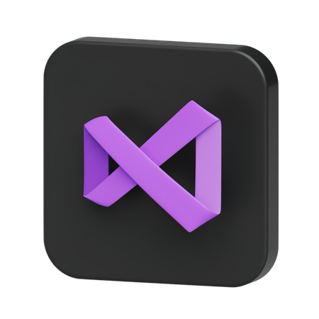 Free Visual Studio Logo  3D Icon