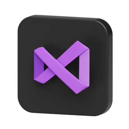 Free Visual Studio Logo  3D Illustration